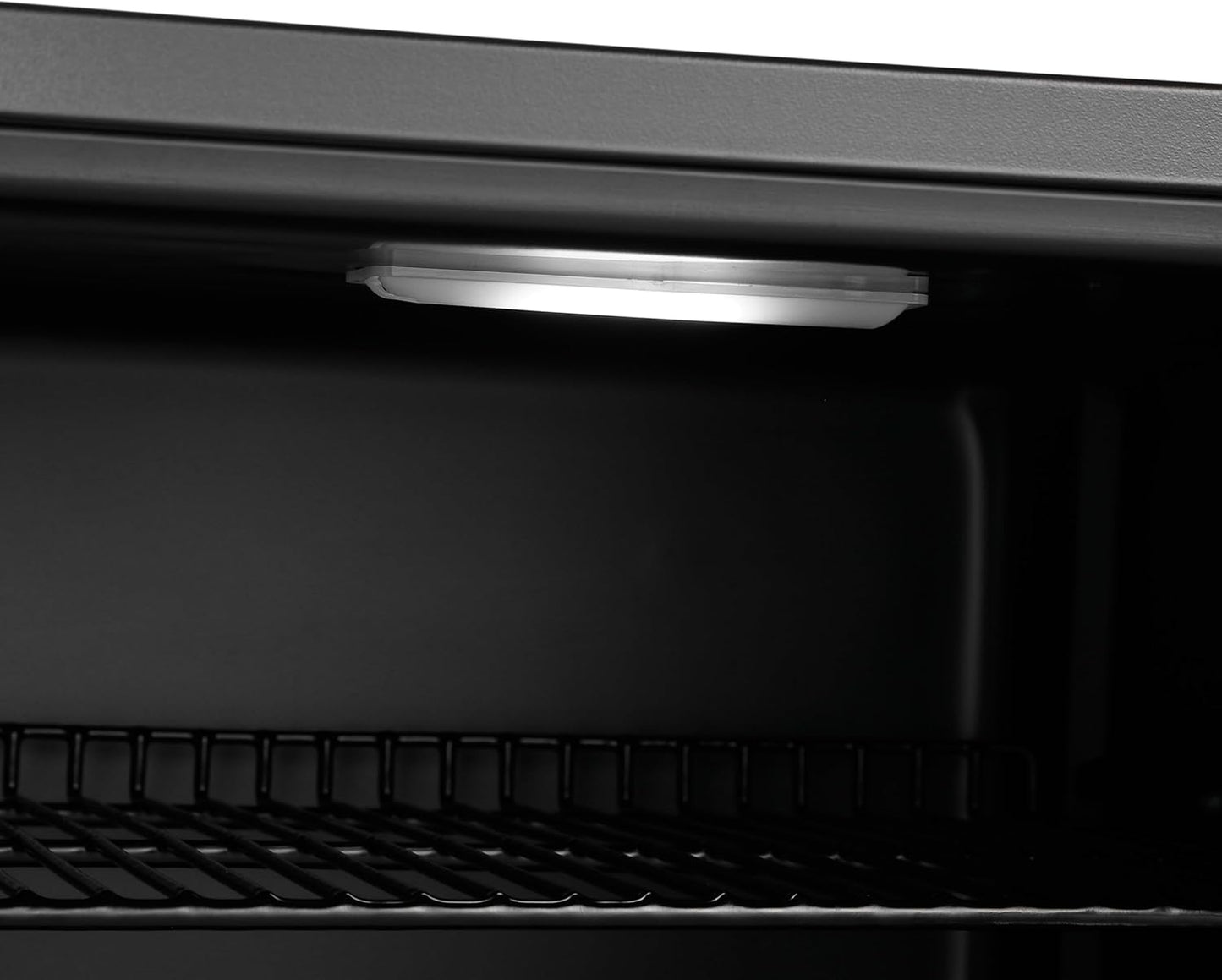 Mini Fridge 50L with Glass Door – Quiet Drinks & Beer Cooler with LED Light | Compact Small Fridge for Bedrooms, Gaming Rooms, Man Caves