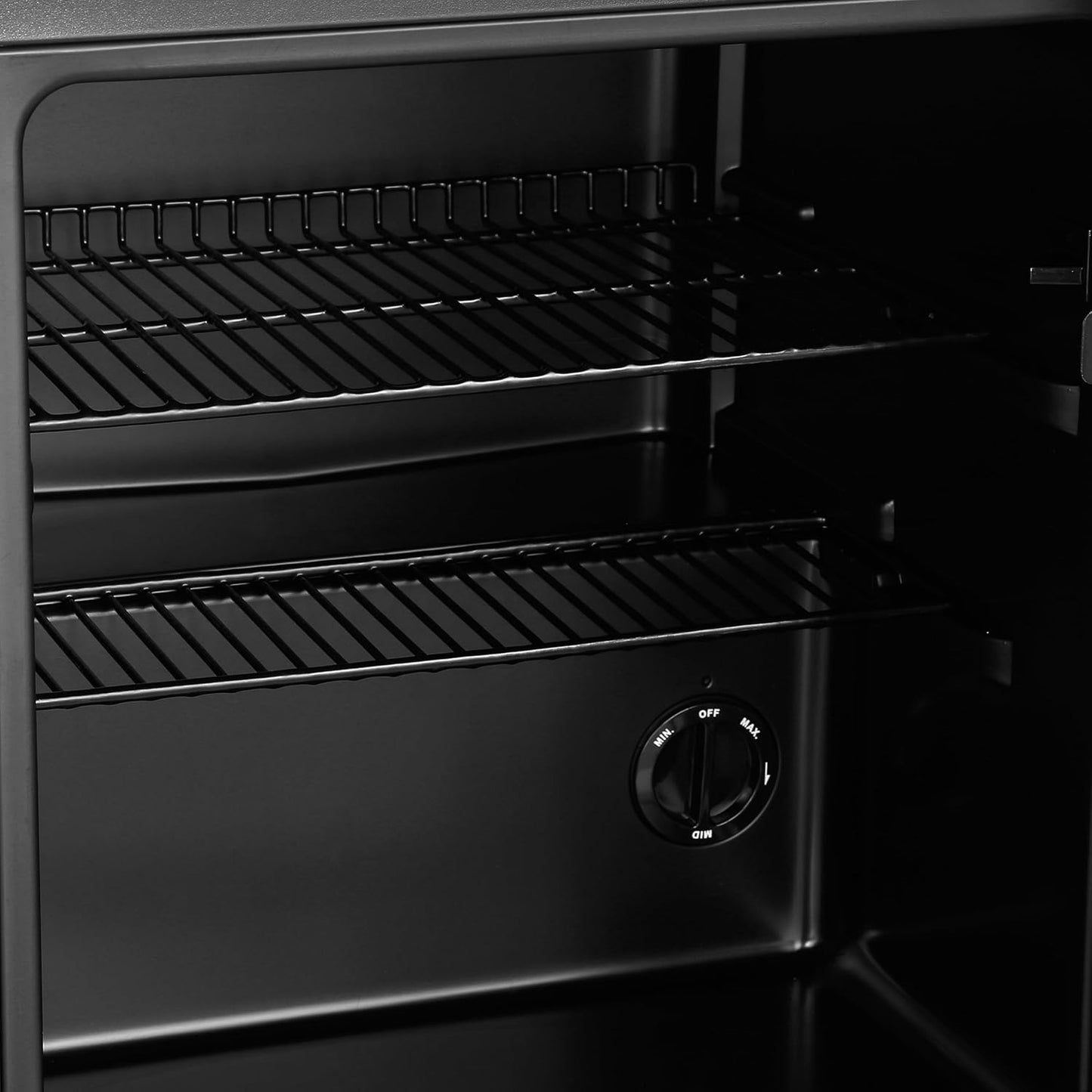 Mini Fridge 50L with Glass Door – Quiet Drinks & Beer Cooler with LED Light | Compact Small Fridge for Bedrooms, Gaming Rooms, Man Caves